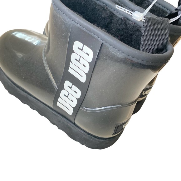 NWOT UGG Classic Clear Mini, Black, size 5 - Picture 5 of 12
